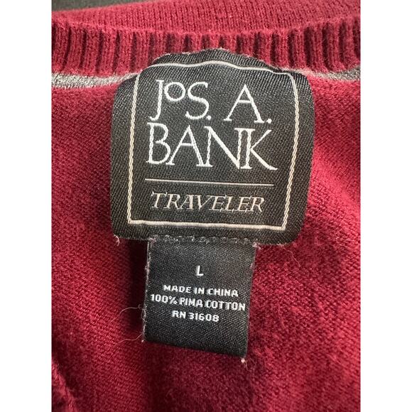 Jos. A. Bank Traveler Maroon Sweater Vest Large - Picture 5 of 5
